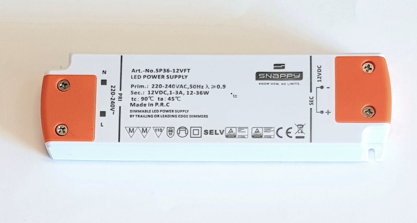 Dimbar transformator 36w 12v DC