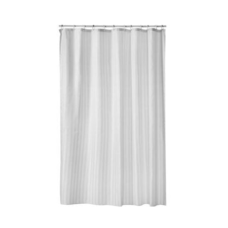 Draperi. 180x200 textil Jacquard rand vit