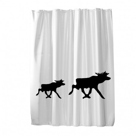 Duschdraperi textil Älg/Moose 180x200