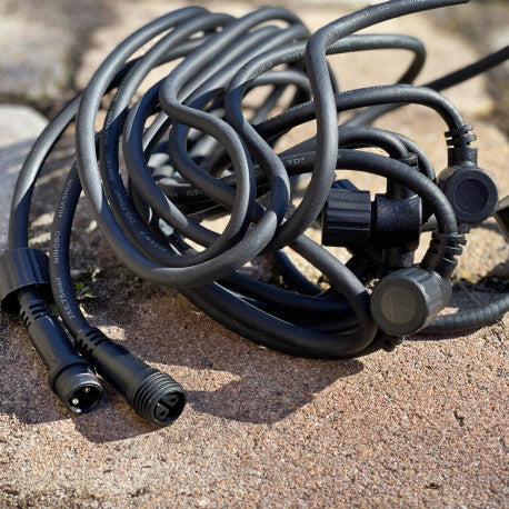 Grenkabel 10m med 10 uttag