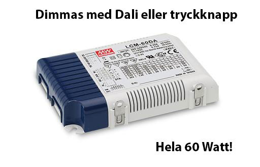 LCM-60DA MeanWell Dali dimmbar multidrivare 60 Watt