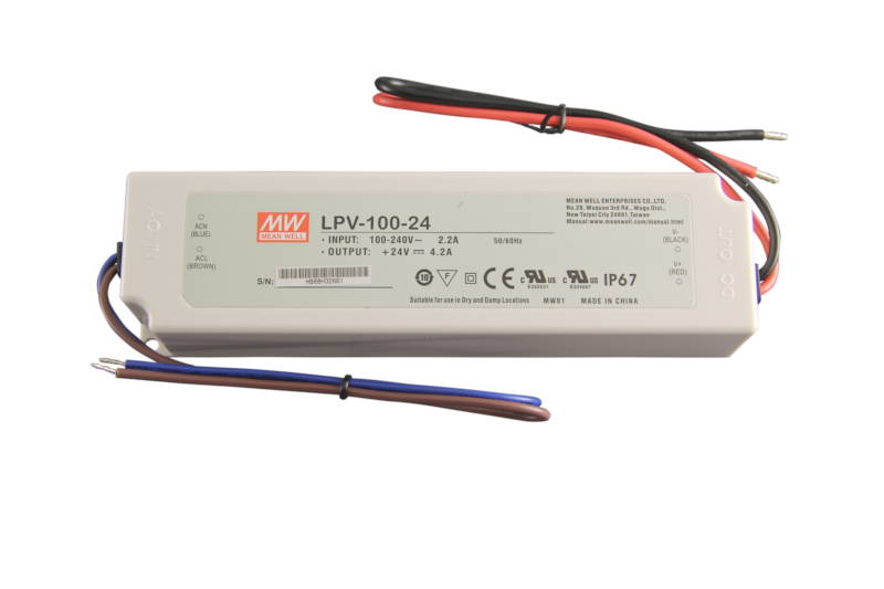 Transformator MW 100w 24v för LED