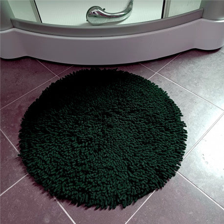 Matta Rasta rund 55 cm svart