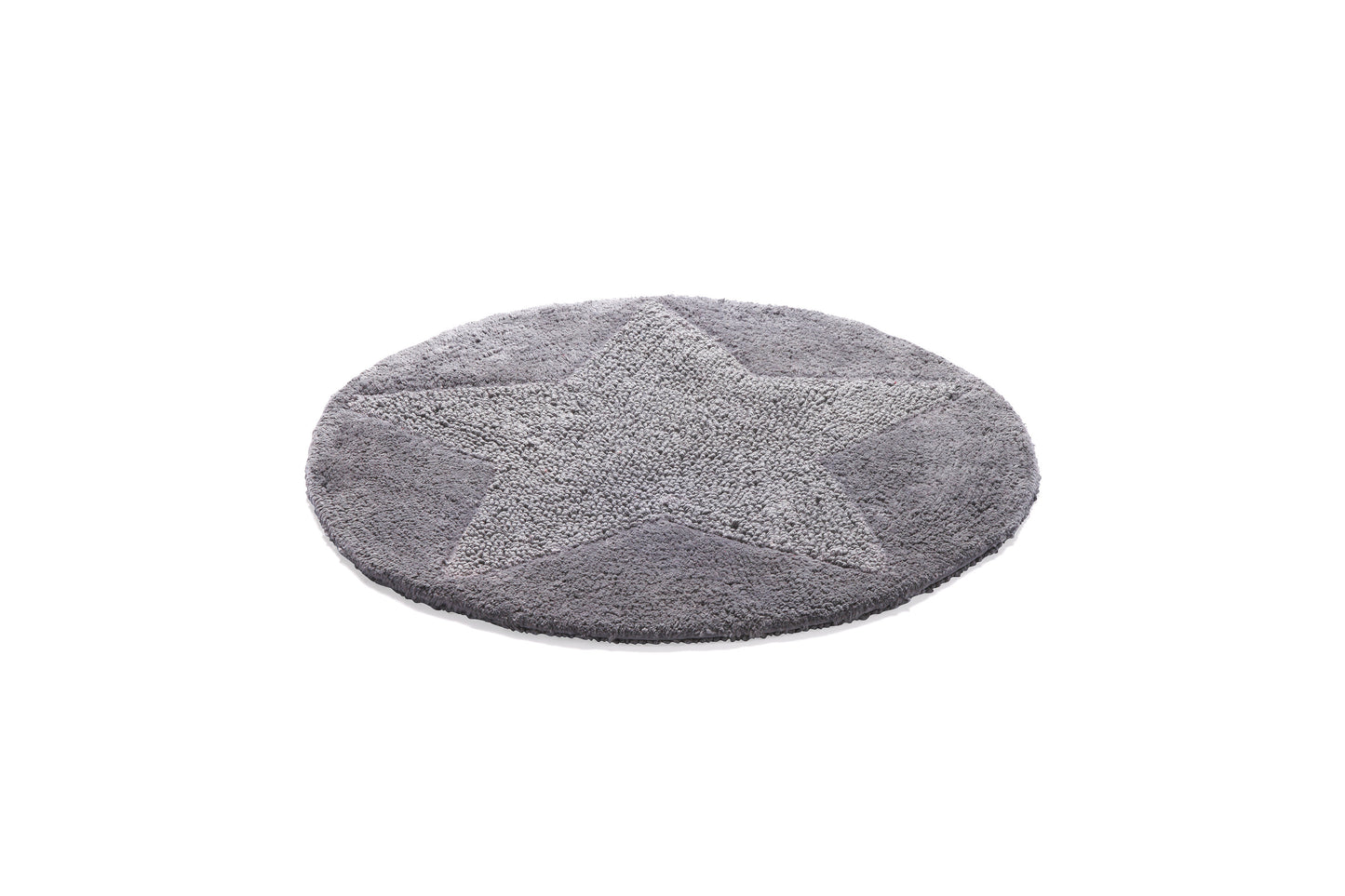 Matta Star vändbar rund 55 cm grafit