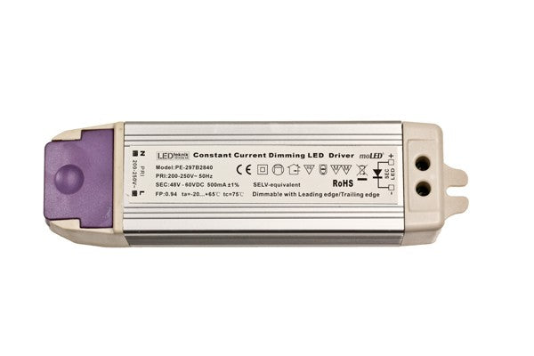 Primärdimmad drivare 500mA 28W 9-18 LED i serie