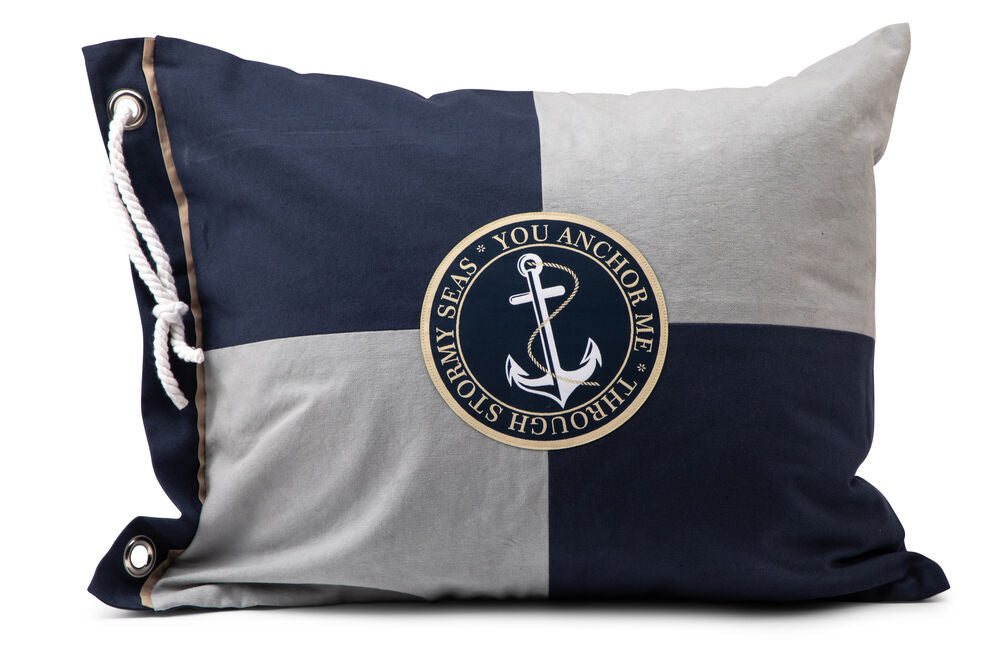 Kuddfodral i marina färger
