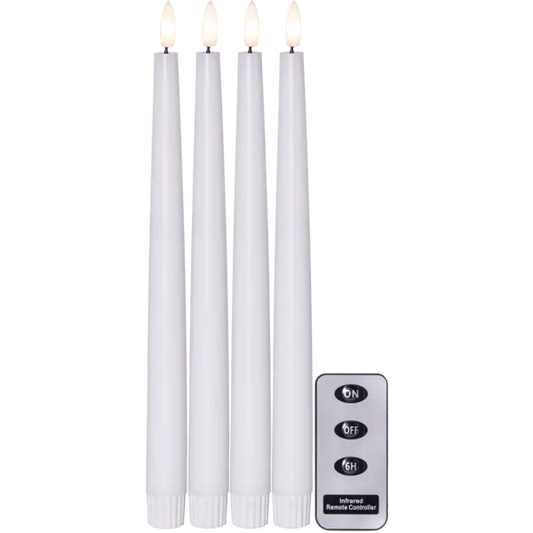 LED Antikljus 4-pack Flamme Slim