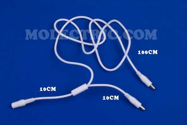 1 meters 2-vägs splitter/fördelningskabel 2,1mm DC-plugg