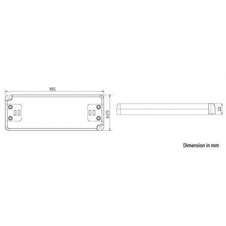 12 Volt transformator 60 Watt med skruvplint