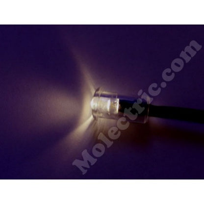 12V Lysdiod Varmvit 3mm