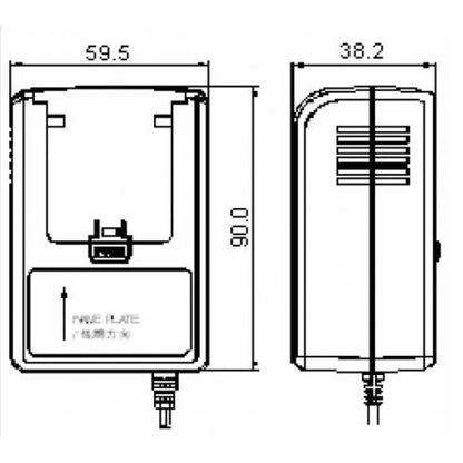 12V Switchad adapter 36W med utbytbara AC pluggar