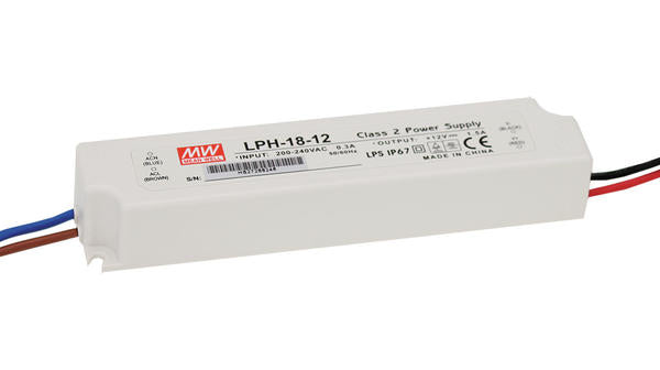 Transformator MW 18W 12v IP67