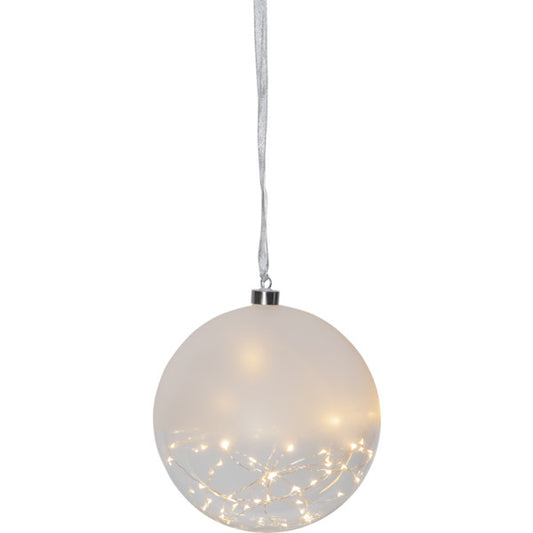 Glaskula Glow 20x21cm Frostad