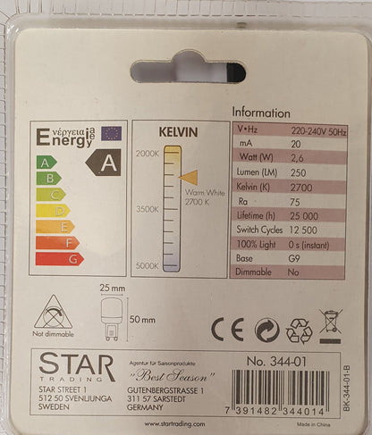 LEd-lampa G9 Halo-LED