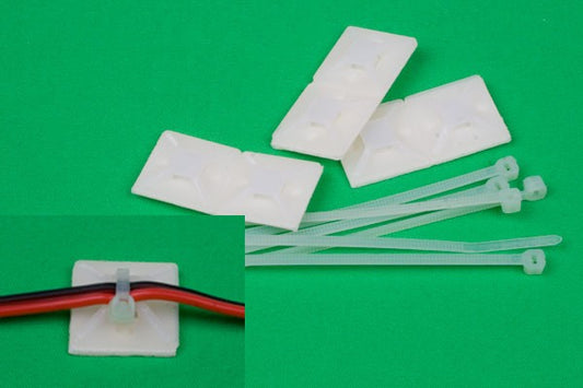 6 stycken Kabel-ankare med buntband