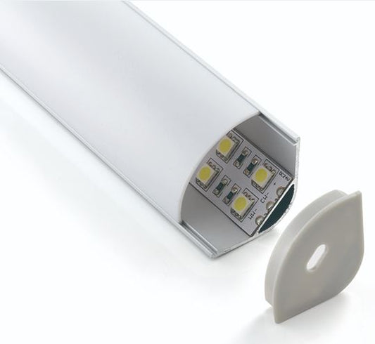 MLP016-1-O-PC Hörnprofil för dubbel LED