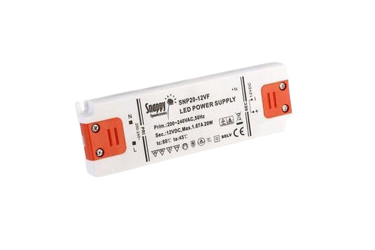 Transformator 20W 12V DC IP20 Skruvplint