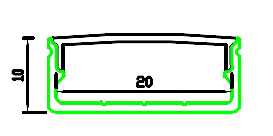 MLP014 Bred Aluprofil