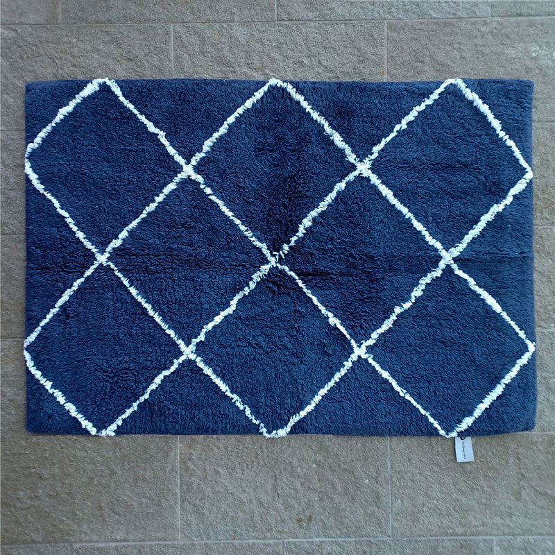 Bomullsmatta Romb rektangulär 50 x 70 cm 100% bomull.