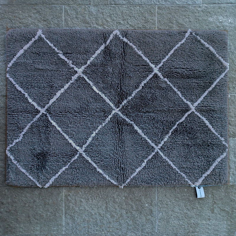 Bomullsmatta Romb rektangulär 50 x 70 cm 100% bomull.