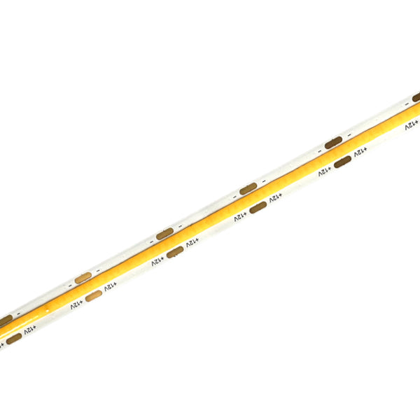 COB LED-tejp 12 V 2700 K med gul LED-yta och vita kanter | Molectric