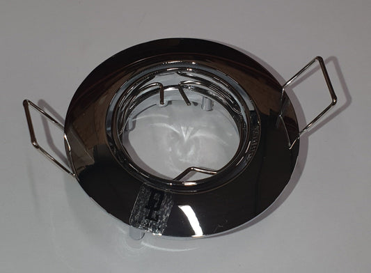 Designlight D3259CP MR11-downlight med blank metallfärgad CP-front och fjäderfästen | Molectric
