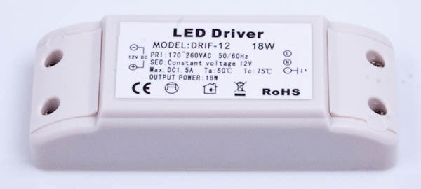 Elektronisk trafo 12v för LED 18 Watt