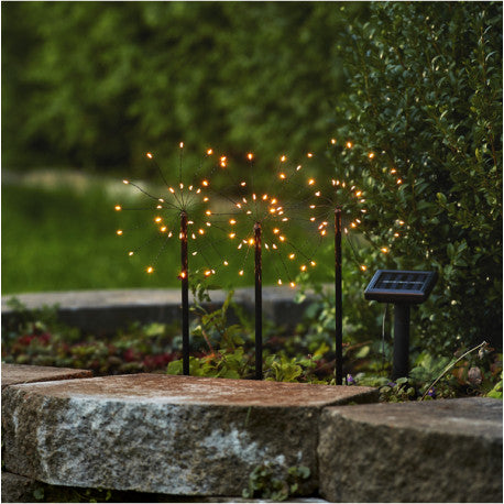 Firework ljusdekoration 40cm Solcell