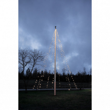 FLAGGSTÅNGSBELYSNING CRISPY ICE WHITE