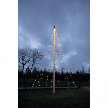 FLAGGSTÅNGSBELYSNING CRISPY ICE WHITE