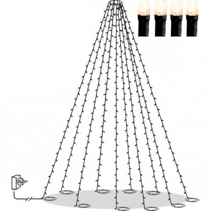 FLAGGSTÅNGSBELYSNING CRISPY ICE WHITE