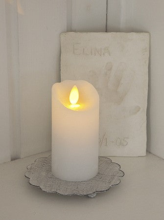 Glow Vaxljus LED Vit, Glimmrande Låga med Timer