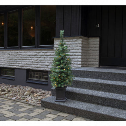 Julgran med LED Hytte 120 cm