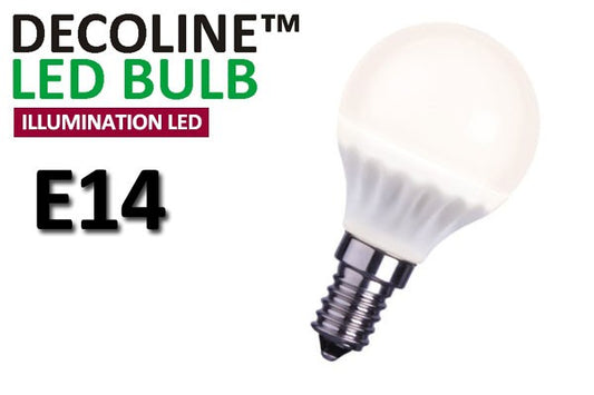 Klotlampa LED Decoline Illumination Opal 3,2W E14 Varmvit