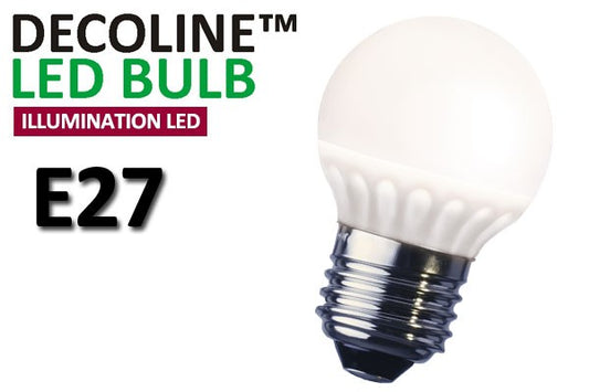 Klotlampa LED Decoline Illumination Opal 3,2W E27 Varmvit