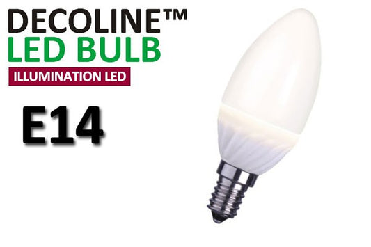 Kronlampa LED Decoline Illumination Opal 3,2W E14 Varmvit