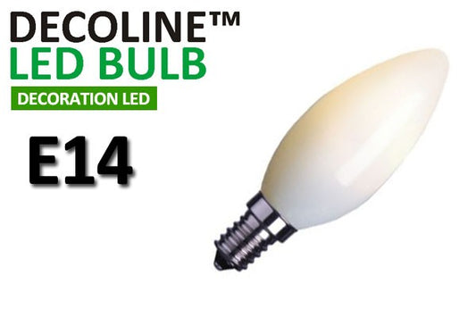 Kronlampa LED Decoline Opal 0,7W E14 Varmvit