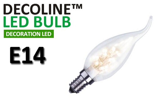 Kronlampa Romance LED Decoline Klar 0,9W E14 Vit