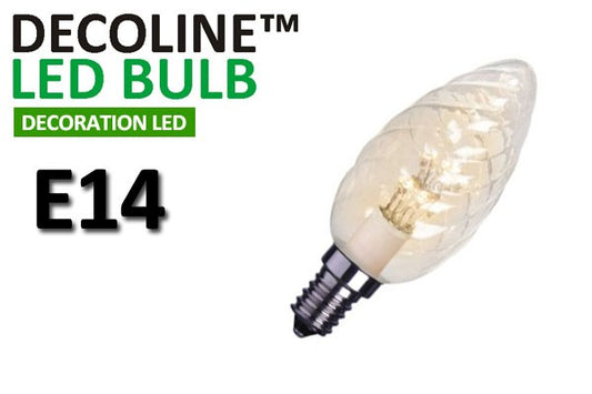 Kronlampa Vriden LED Decoline Klar 0,7W E14 Varmvit