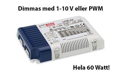 LCM-60 MeanWell dimmbar multidrivare 60 Watt