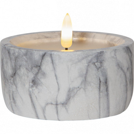 LED BLOCKLJUS FLAMME MARBLE