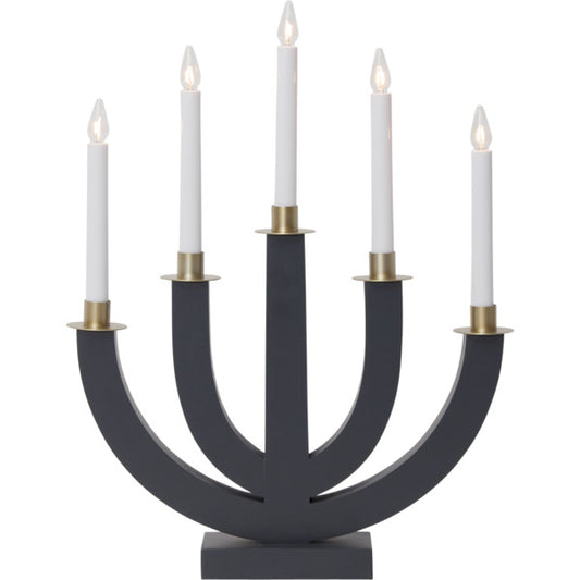 LJUSSTAKE ELI Grå, Vit, Beige, Grön, Röd