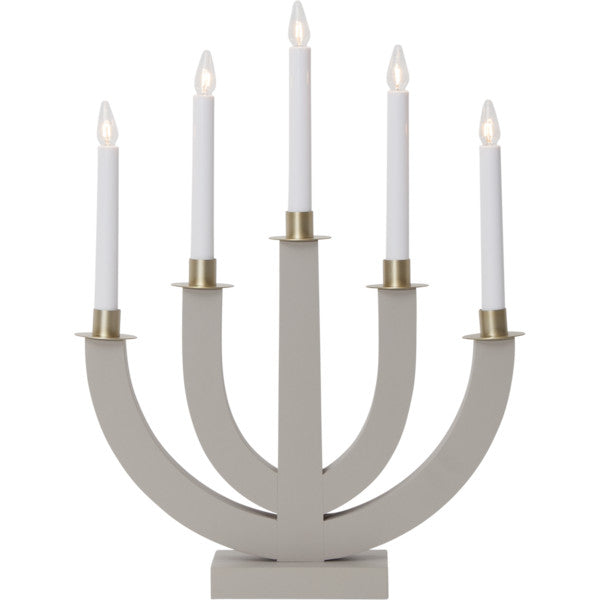 LJUSSTAKE ELI Grå, Vit, Beige, Grön, Röd