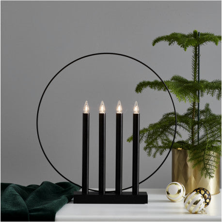 LJUSSTAKE GLORY SVART