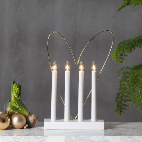 LJUSSTAKE GLOSSY HEART