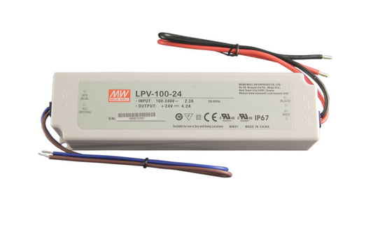Transformator MW 100w 24v för LED