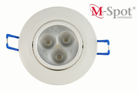M-spot integrated Vit, Vinklingsbar armatur 1-7 Watt