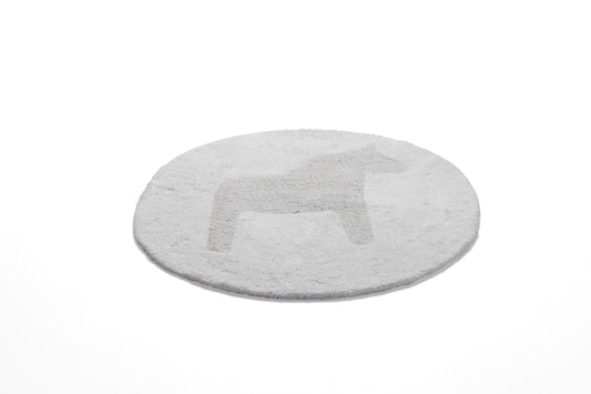 Matta Dala vändbar rund 55 cm vit