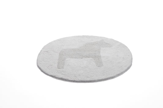 Matta Dala vändbar rund 55 cm vit