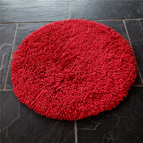 Matta Rasta rund 55 cm röd